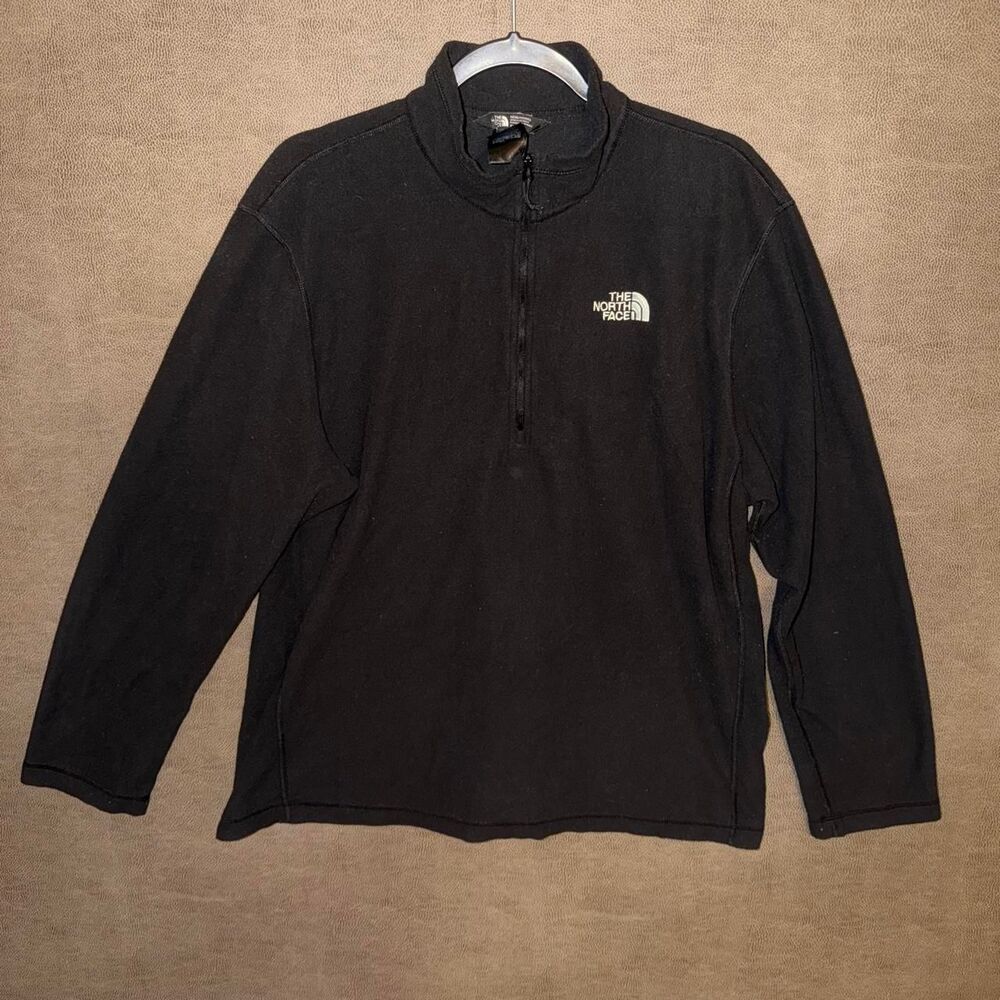 The North Face black fleece 1/2 zip sweatshirt
